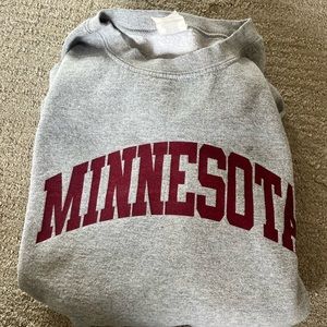 GREY MINNESOTA CREW NECK | SIZE 2XL